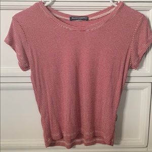 brandy melville red striped top